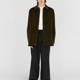 DAVID L/S Shirt in Coffee Cotton Corduroy