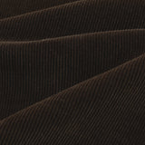 LEON Double Pleated Trouser in Coffee Cotton Corduroy