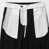 DEEP PLEATED TROUSERS in black