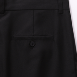 DEEP PLEATED TROUSERS in black