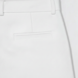 TAILORED HEAVY COTTON TWILL TROUSERS in bone white