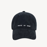 Denim Logo Cap in Vintage Black