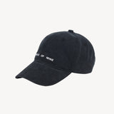 Denim Logo Cap in Vintage Black