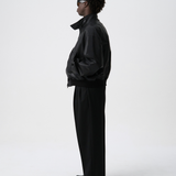 HARRINGTON JACKET in leather effect cotton