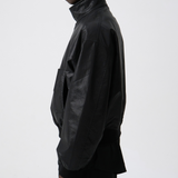 HARRINGTON JACKET in leather effect cotton
