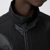 HARRINGTON JACKET in leather effect cotton
