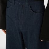 OWEN Curved Jeans in Dark Indigo Turkish Denim