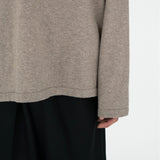 HAYES Cashmere Knit L/S Tee in Camel Marl