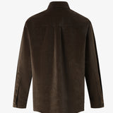 DAVID L/S Shirt in Coffee Cotton Corduroy