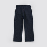 RELAXED STRAIGHT JEANS in raw indigo cotton denim