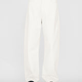 OWEN Curved Jeans in Ivory White Turkish Denim
