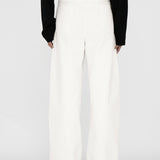 OWEN Curved Jeans in Ivory White Turkish Denim