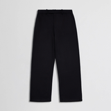 TAILORED HEAVY COTTON TWILL TROUSERS in ash black