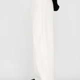 OWEN Curved Jeans in Ivory White Turkish Denim