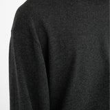 HAYES Cashmere Knit L/S Tee in Charcoal Marl