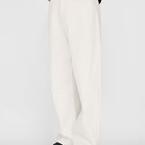 OWEN Curved Jeans in Ivory White Turkish Denim