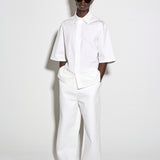 BOXY S/S SHIRT in paper white