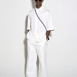 BOXY S/S SHIRT in paper white