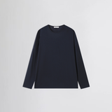 SOFT L/S TEE in fine navy marl