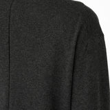 HAYES Cashmere Knit L/S Tee in Charcoal Marl