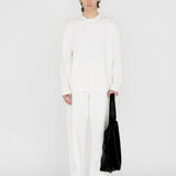 HAYES Cashmere Knit L/S Tee in Soft White