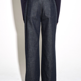 RELAXED STRAIGHT JEANS in raw indigo cotton denim