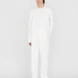 HAYES Cashmere Knit L/S Tee in Soft White