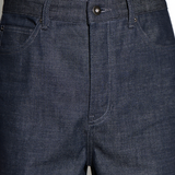 RELAXED STRAIGHT JEANS in raw indigo cotton denim