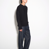 RELAXED STRAIGHT JEANS in raw indigo cotton denim