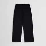 TAILORED HEAVY COTTON TWILL TROUSERS in ash black