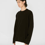 HAYES Cashmere Knit L/S Tee in Black