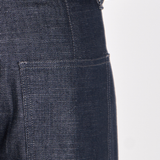 RELAXED STRAIGHT JEANS in raw indigo cotton denim