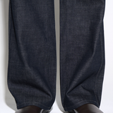 RELAXED STRAIGHT JEANS in raw indigo cotton denim