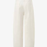 OWEN Curved Jeans in Ivory White Turkish Denim