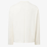 HAYES Cashmere Knit L/S Tee in Soft White