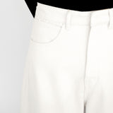 OWEN Curved Jeans in Ivory White Turkish Denim