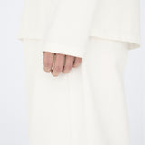 HAYES Cashmere Knit L/S Tee in Soft White