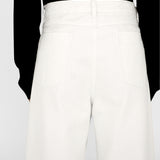 OWEN Curved Jeans in Ivory White Turkish Denim