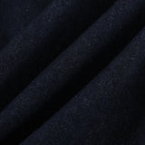 EDGAR Magnetic Closure Crop Denim Jacket in Dark Indigo Turkish Denim