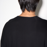 SOFT L/S TEE in fine black marl