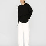 HAYES Cashmere Knit L/S Tee in Black