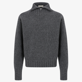 EASON Quarter Zip Sweater in Graphite