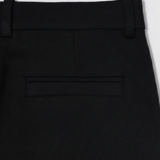 TAILORED HEAVY COTTON TWILL TROUSERS in ash black