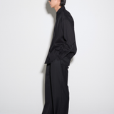 DEEP PLEATED TROUSERS in black
