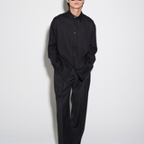 DEEP PLEATED TROUSERS in black