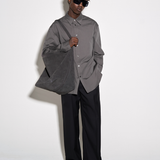 DEEP PLEATED TROUSERS in black