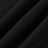 BYRON Boxy L/S Polo in Black Long Staple Cotton