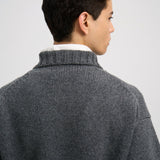 EASON Quarter Zip Sweater in Graphite