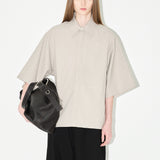 'MARLO' S/S Shirt in Light Taupe