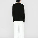 HAYES Cashmere Knit L/S Tee in Black